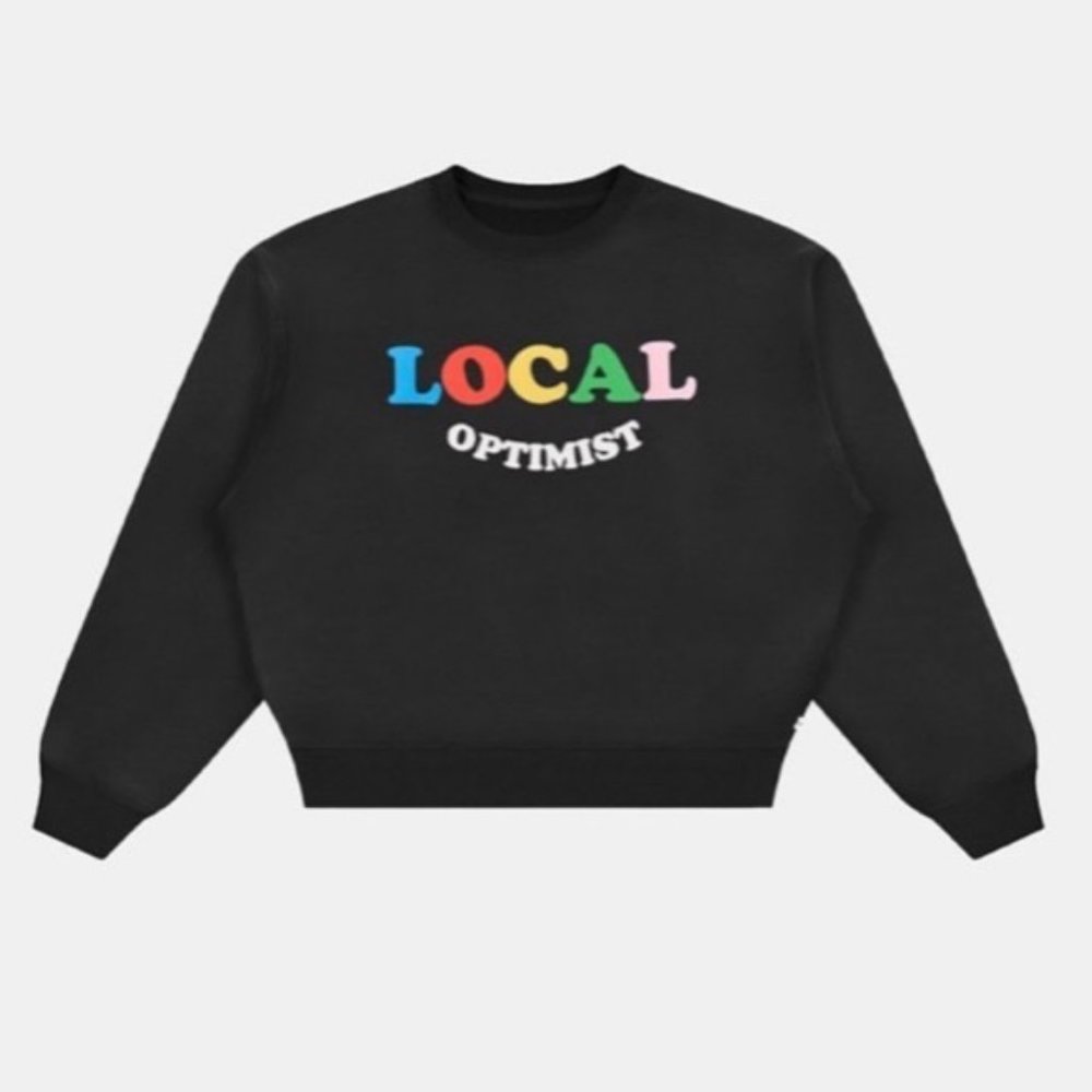 Madhappy Local Optimist Heritage Sweatshirt Black Large